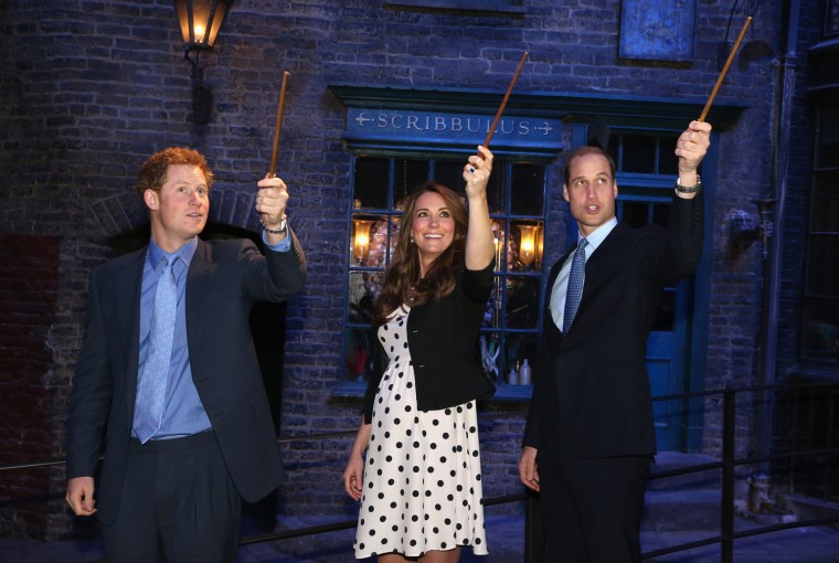 Image: The Duke And Duchess Of Cambridge And Prince Harry Attend The Inauguration Of Warner Bros. Studios Leavesden